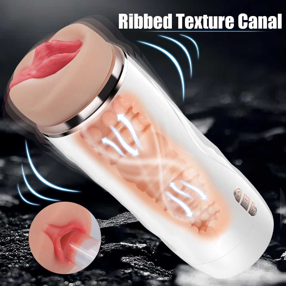 Shequ Riley Suction Emiş Güçlü 7 Mod Titreşimli Realistik Vajina JC-MA70064