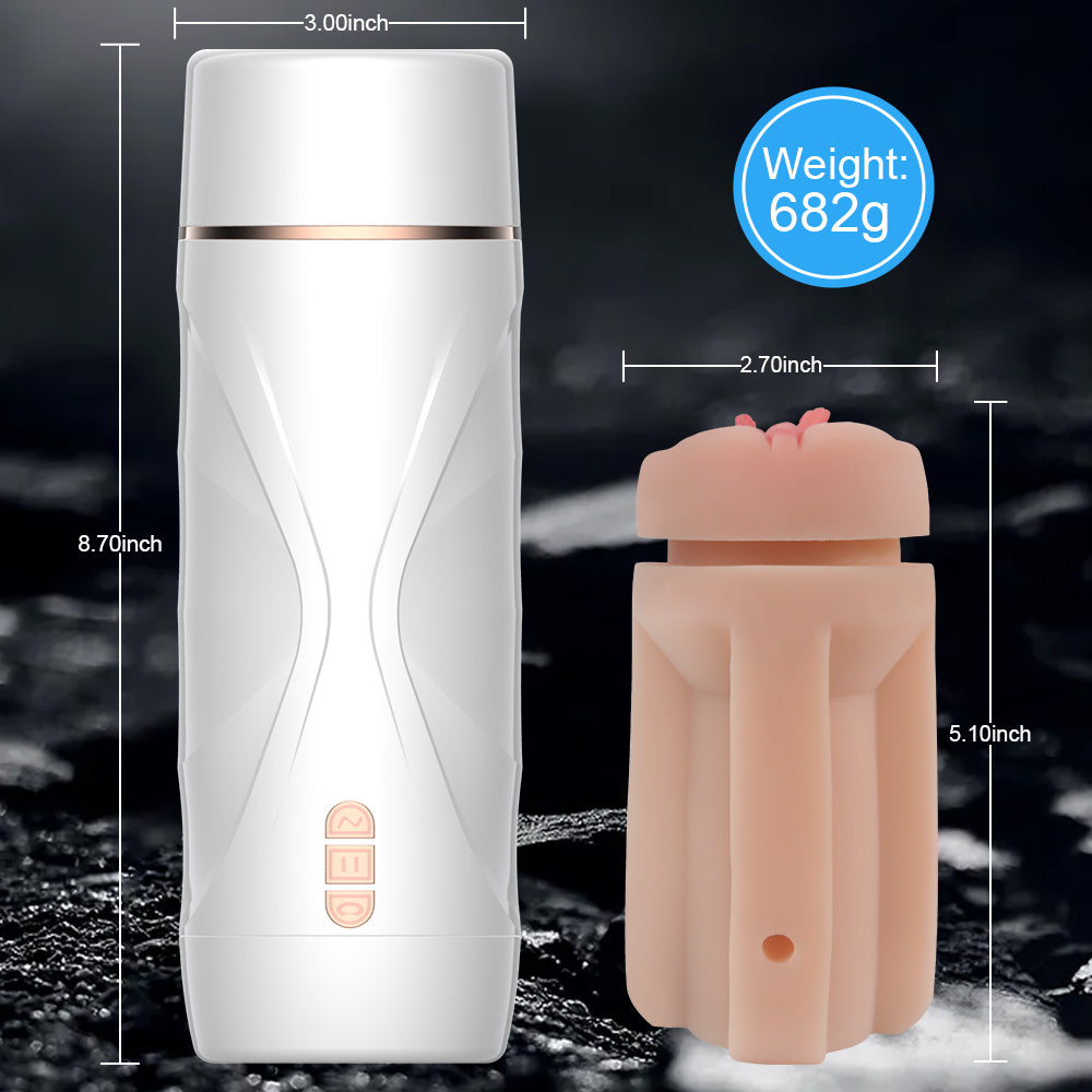 Shequ Riley Suction Emiş Güçlü 7 Mod Titreşimli Realistik Vajina JC-MA70064