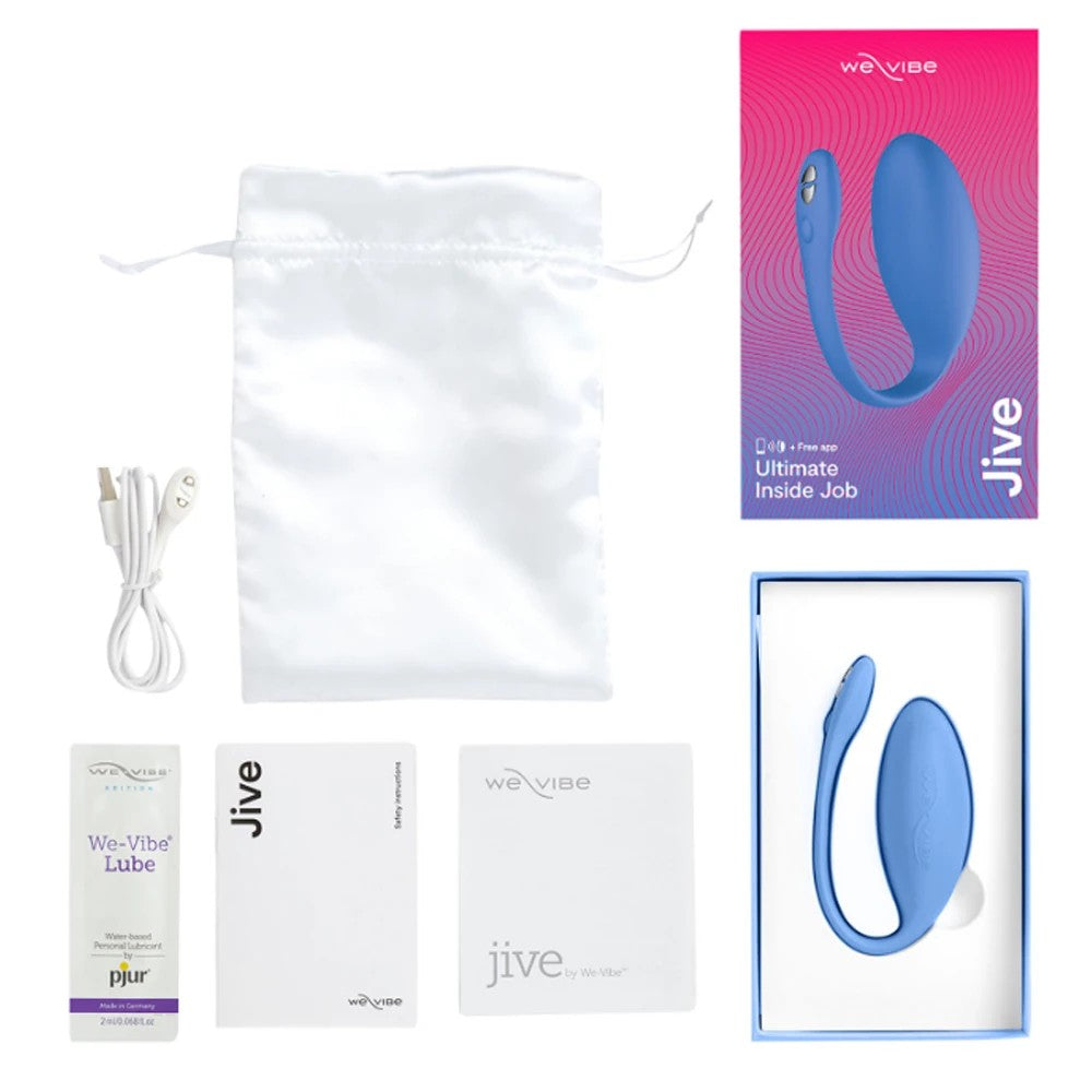 We-Vibe Jive Silicone App Controlled Wearable G-Spot Vibrator Blue