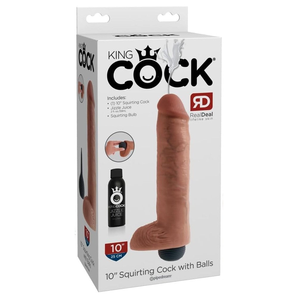 Pipedream King Cock Squirting 10'' Squirting Cock Boşalabilir Dildo