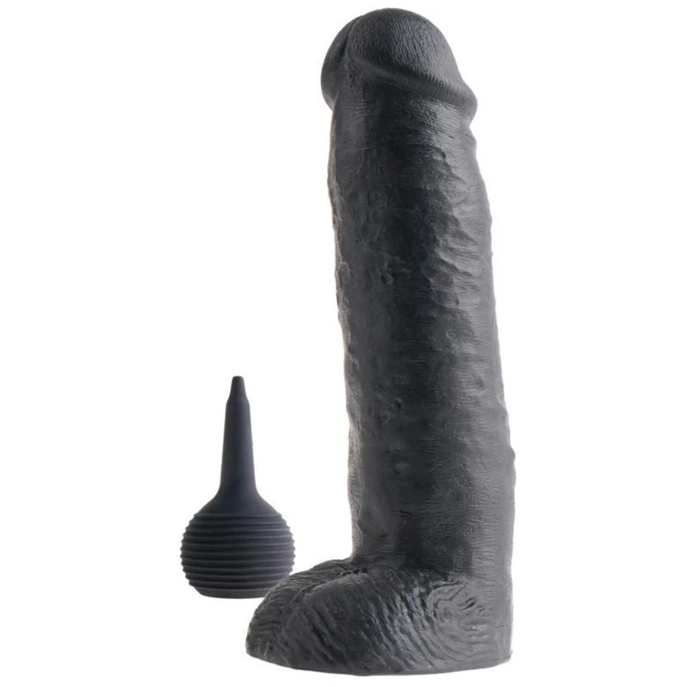 Pipedream King Cock Squirting 11'' Squirting Cock Boşalabilir Dildo Black