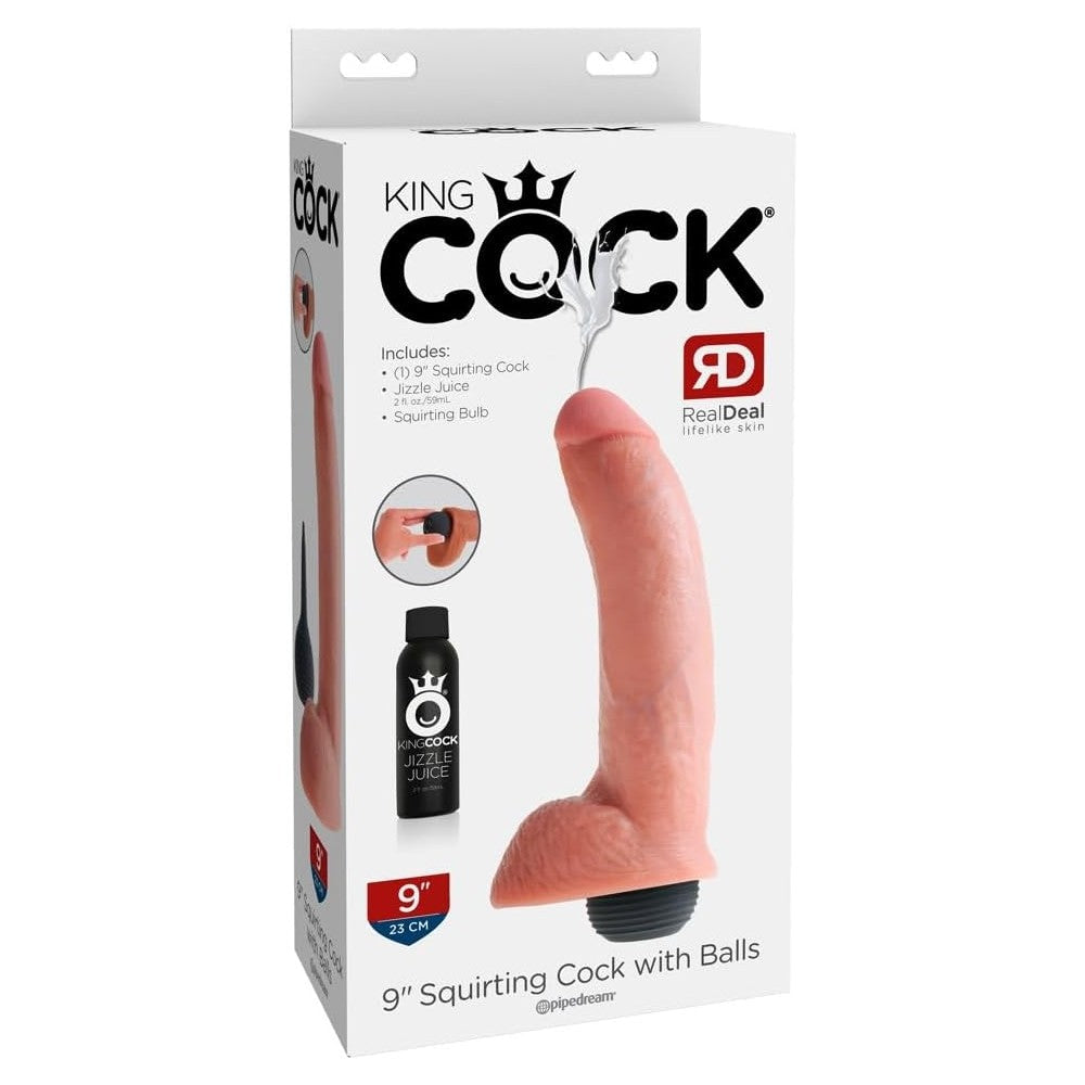 Pipedream King Cock Squirting 9'' Squirting Cock Boşalabilir Dildo