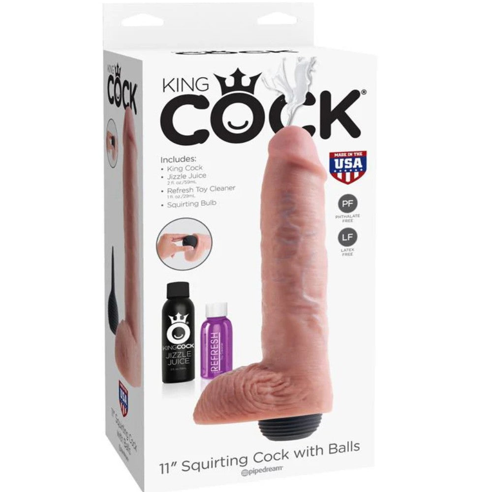 Pipedream King Cock Squirting 11'' Squirting Cock Boşalabilir Dildo