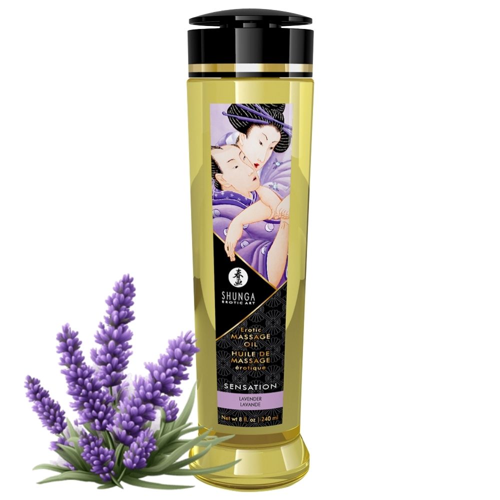 Shunga Erotic Massage Oil Sensation Lavender Masaj Yağı 240 ml
