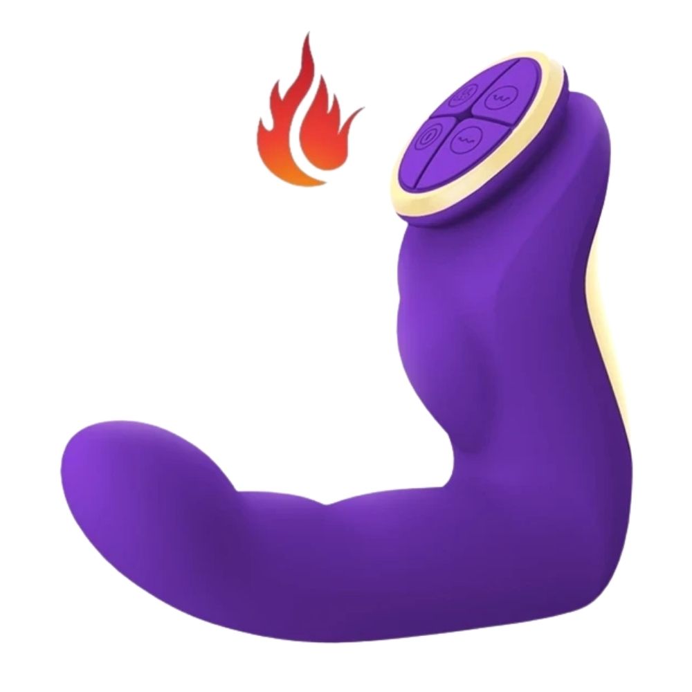 Leten Finger Massager G-spot Isıtmalı Hareketli Vibrator Purple