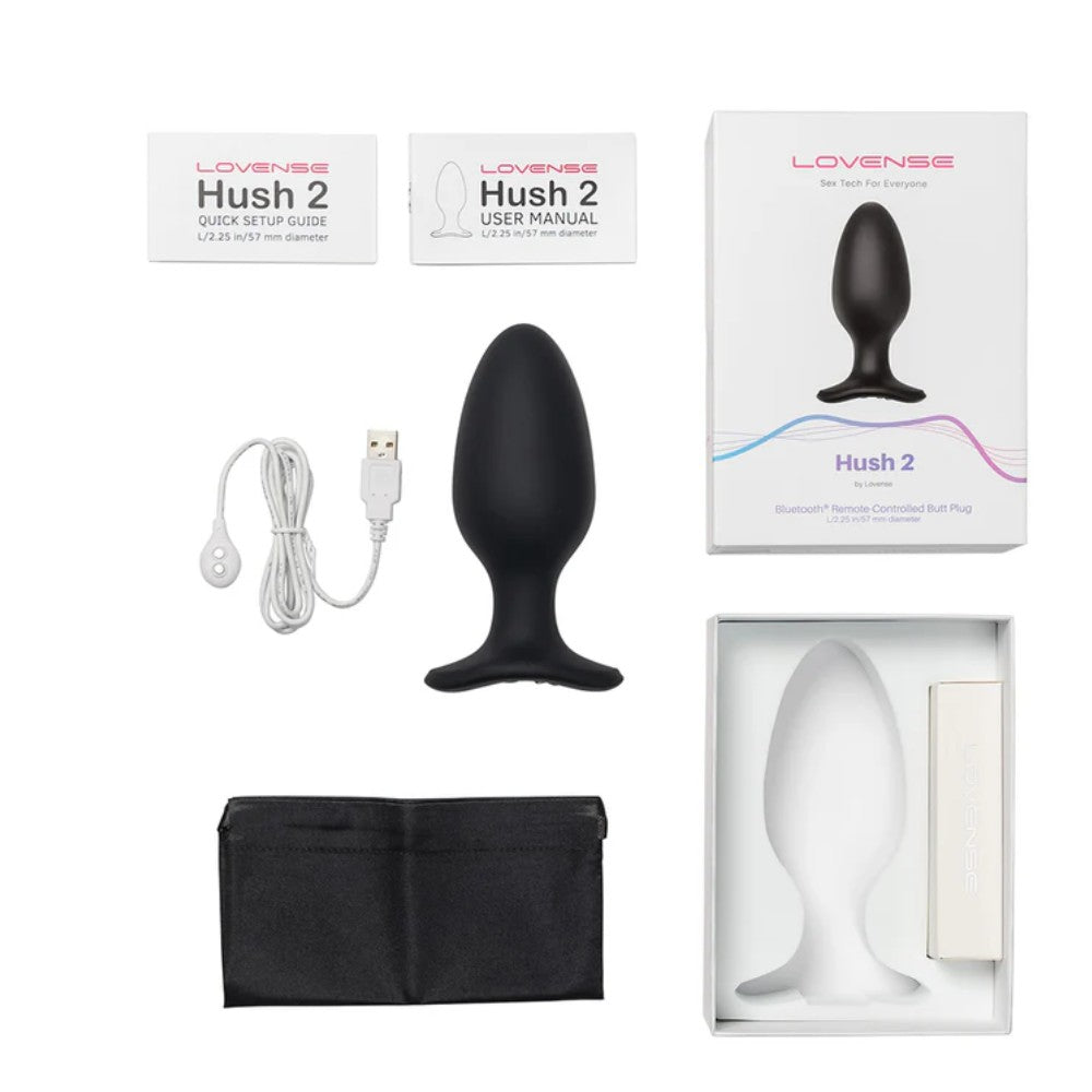 Lovense Hush 2 Large 57 mm Telefon Kontrollü Titreşimli Anal Plug
