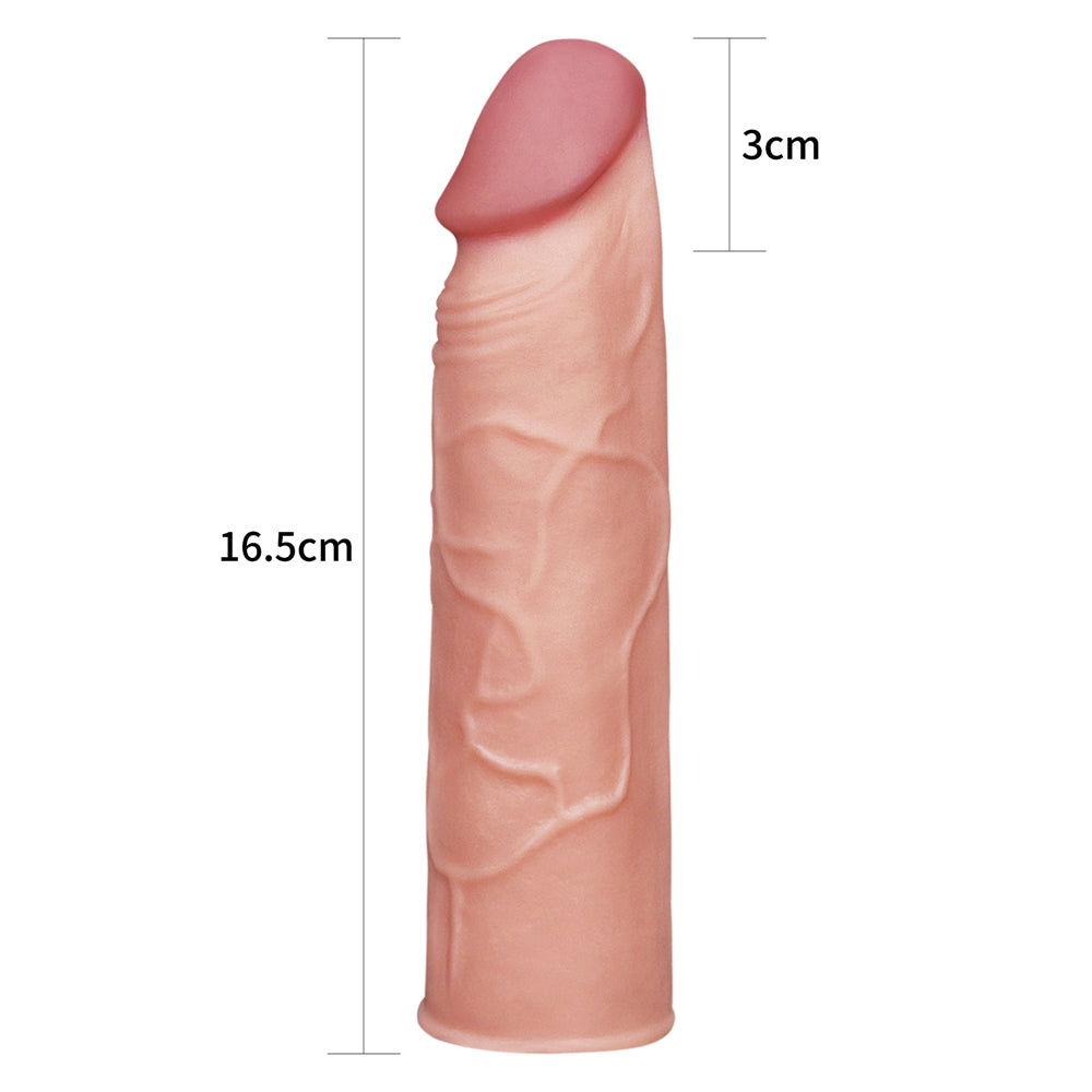 Lovetoy Add 1'' Pleasure X-Tender Realistik Penis Kılıfı LV1050