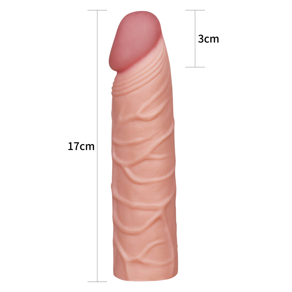 Lovetoy Add 1'' Pleasure X-Tender Realistik Penis Kılıfı LV1051