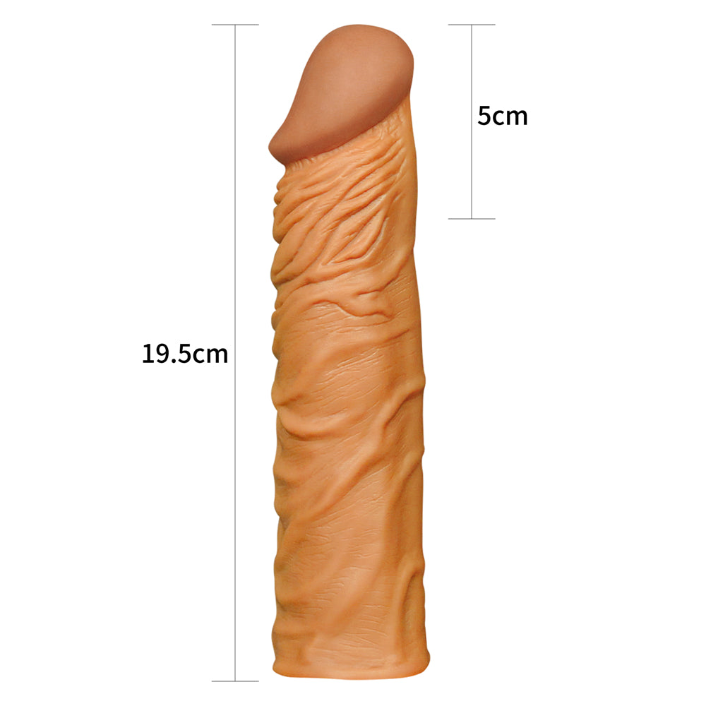 Lovetoy Add 2'' Pleasure X-Tender Melez Realistik Penis Kılıfı LV1052B