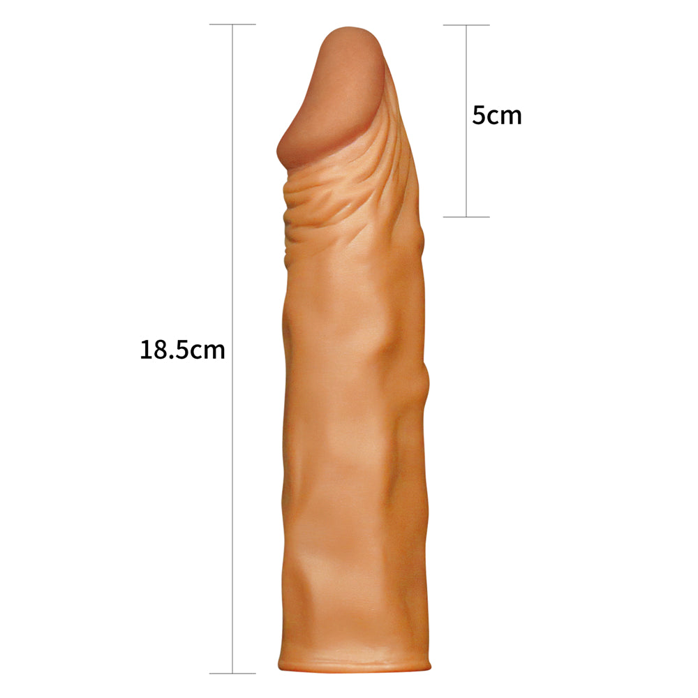Lovetoy Add 2" Pleasure X-Tender Realistik Penis Kılıfı LV1053B