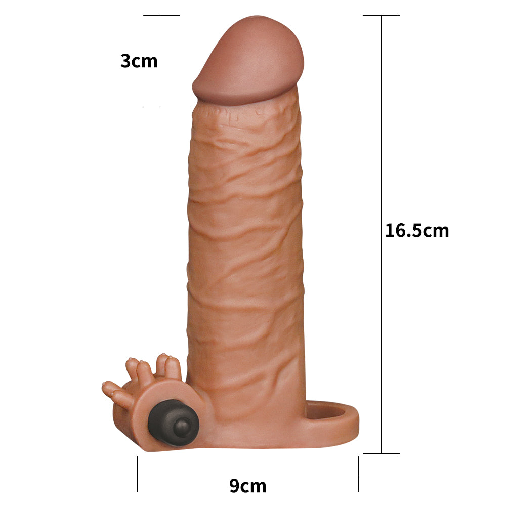 Lovetoy Pleasure X-Tender Vibrating Sleeve Titreşimli Penis Kılıfı LV1061B