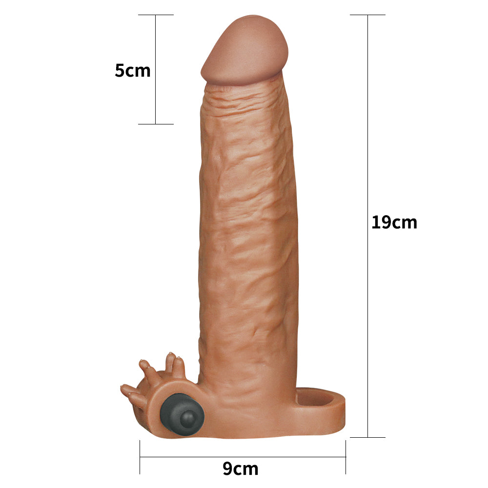 Lovetoy Add 2'' Pleasure X-Tender Vibrating Sleeve Titreşimli Penis Kılıfı LV1064B