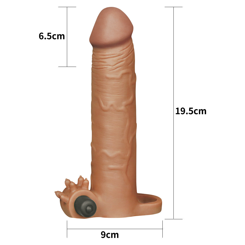 Lovetoy Add 3'' Pleasure X-Tender Vibrating Sleeve Titreşimli Penis Kılıfı LV1065B
