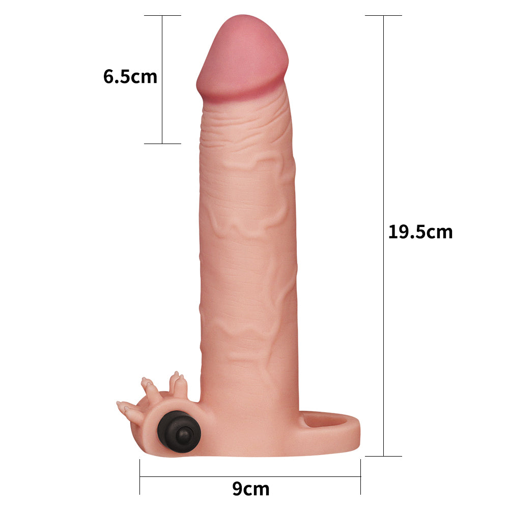 Lovetoy Add 3'' Pleasure X-Tender Vibrating Sleeve Titreşimli Penis Kılıfı LV1065