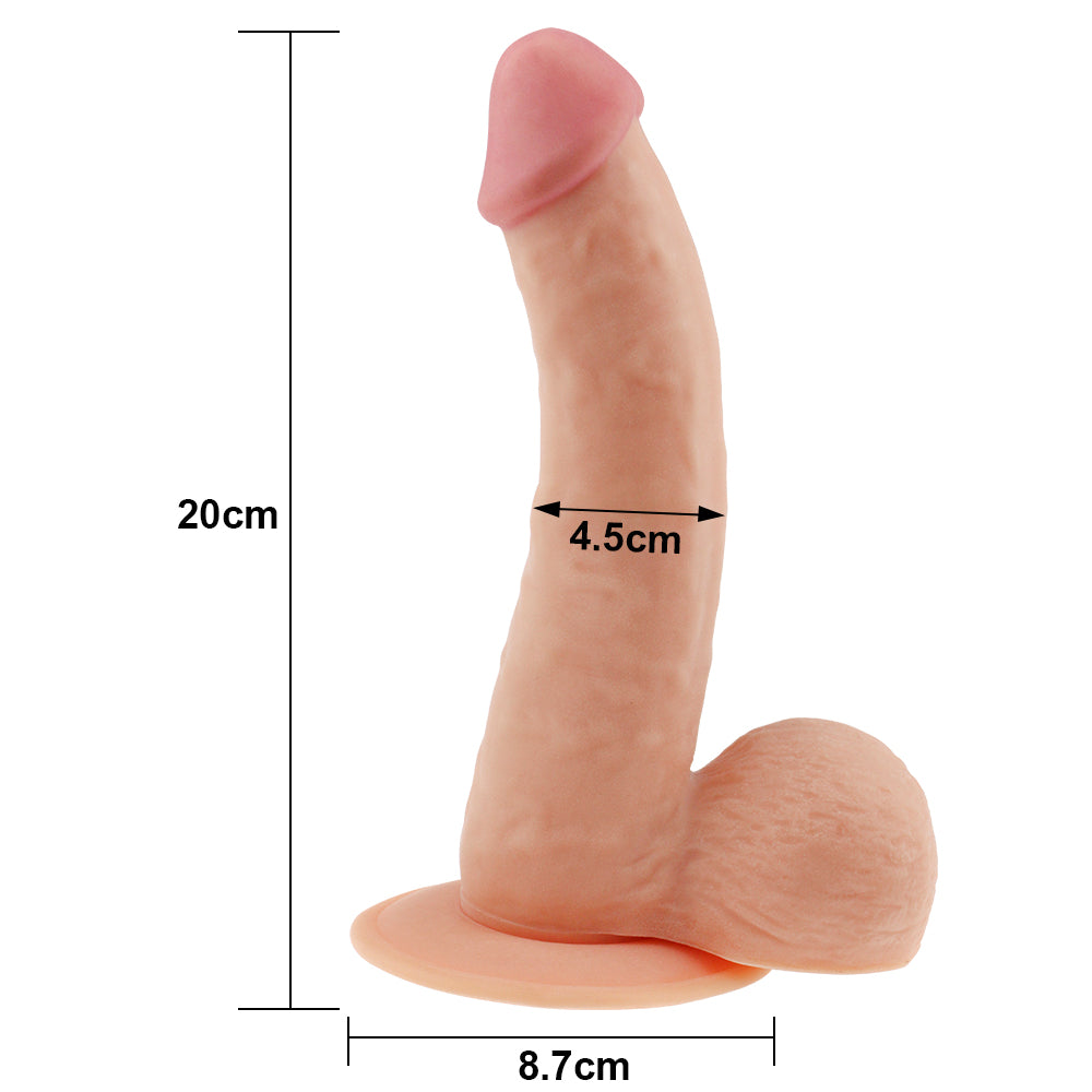 Lovetoy The Ultra Soft Dude Dildo 20 cm Realistik Penis LV1082