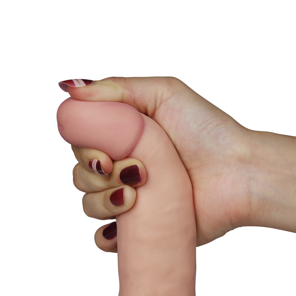 Lovetoy The Ultra Soft Dude 18 cm Realistik Titreşimli Penis Vibrator LV1091