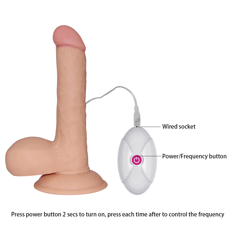 Lovetoy The Ultra Soft Dude 18 cm Realistik Titreşimli Penis Vibrator LV1091