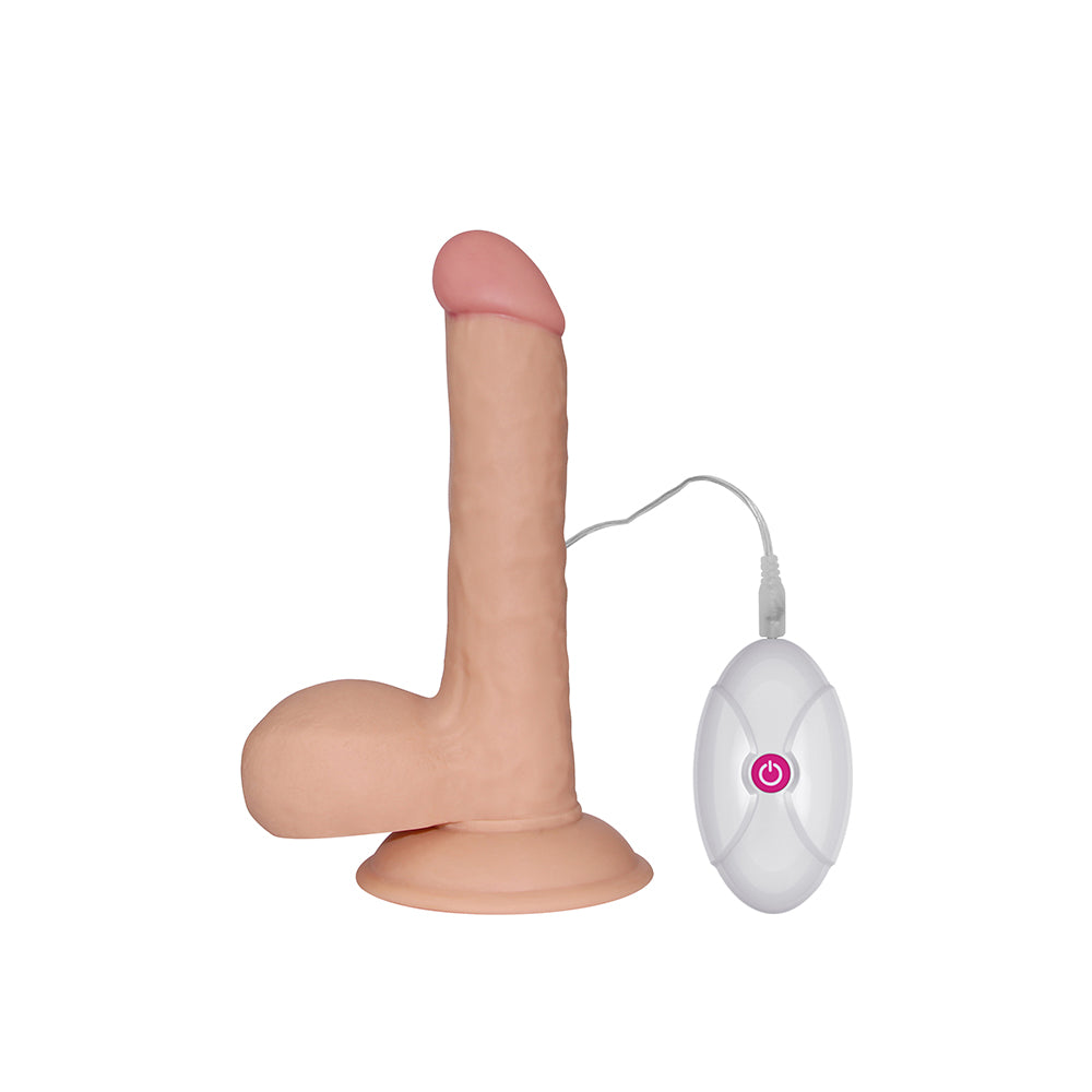 Lovetoy The Ultra Soft Dude 18 cm Realistik Titreşimli Penis Vibrator LV1091