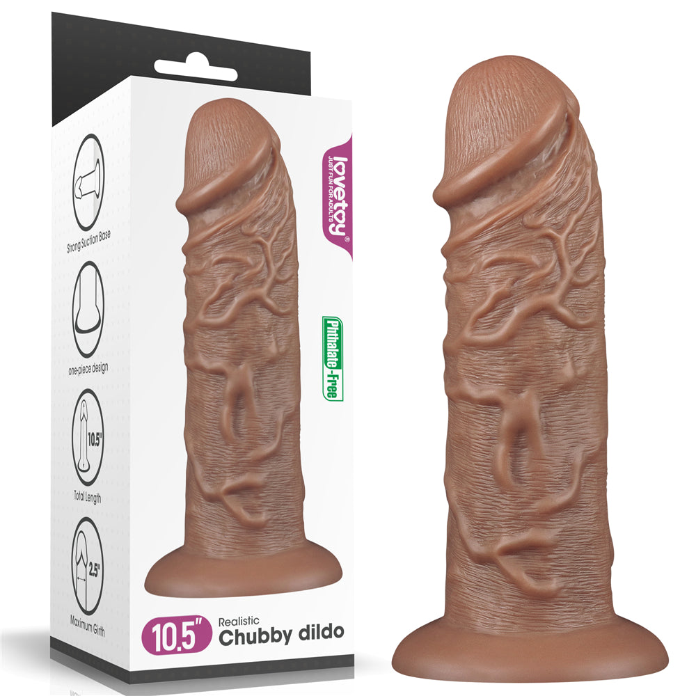 Lovetoy King Sized Realistic Chubby Dildo 10'' Büyük Realistik Penis LV111011
