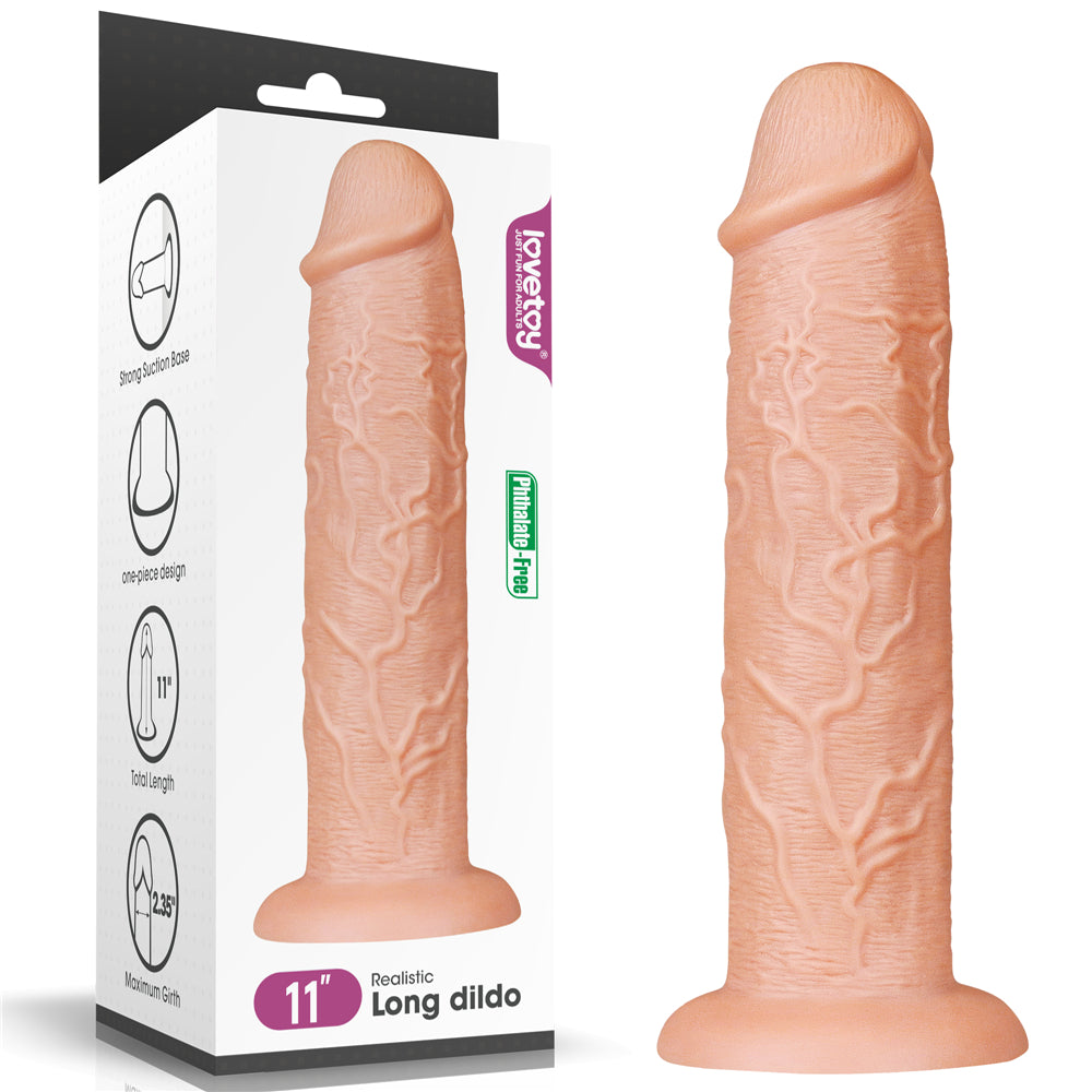 Lovetoy 11'' Realistic Dong Dildo 28 Cm Realistik Yapay Penis LV111012