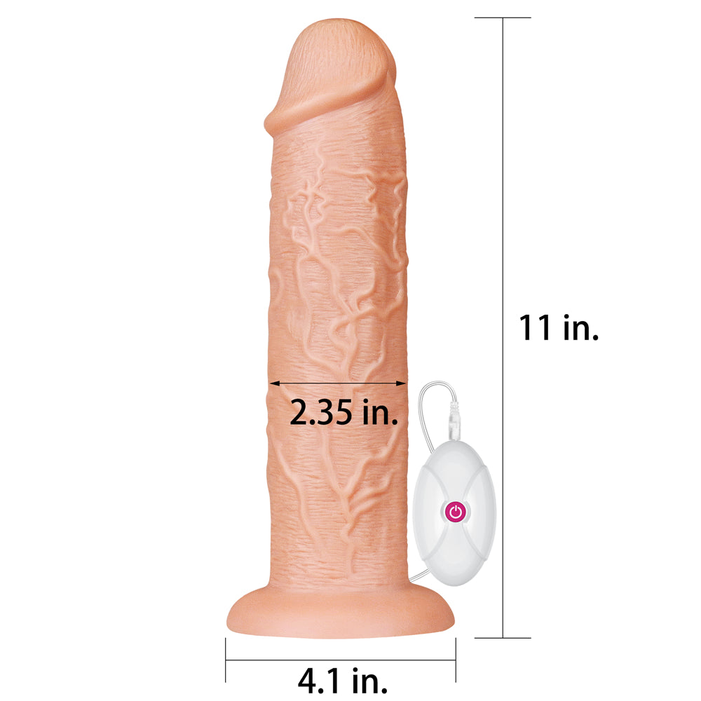 Lovetoy 11'' Realistic Long Vibrating Dildo 28 Cm Realistik Titreşimli Penis LV111121