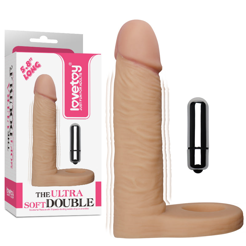 Lovetoy The Ultra Soft Double 14.7 cm Titreşimli Anal Penis LV1131