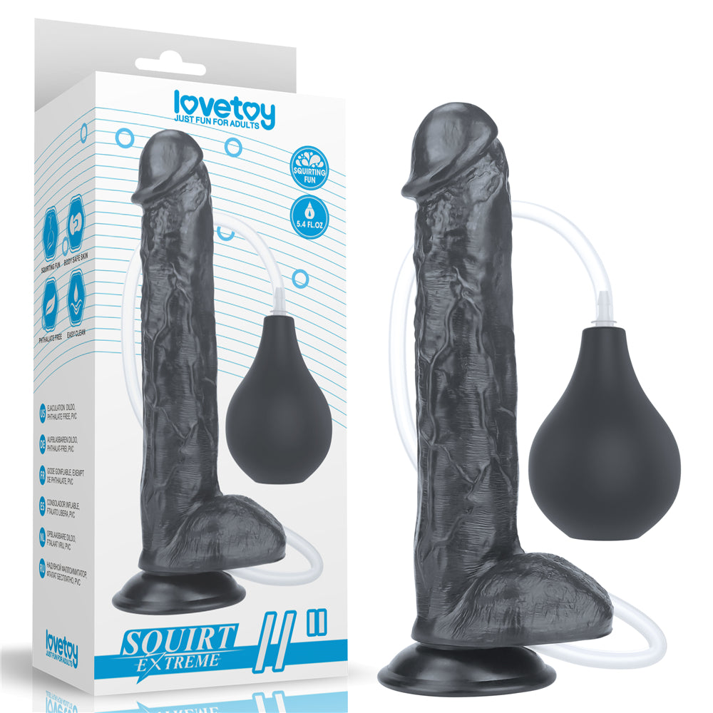 Lovetoy Squirt Extreme Dildo 28 Cm Boşalabilir Realistik Penis LV116026