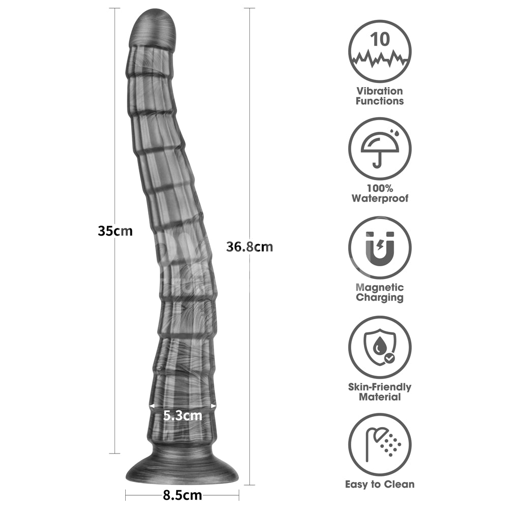 Lovetoy 14.5" King Sized Vibrating Vibrax Slider Titreşimli Penis LV121201