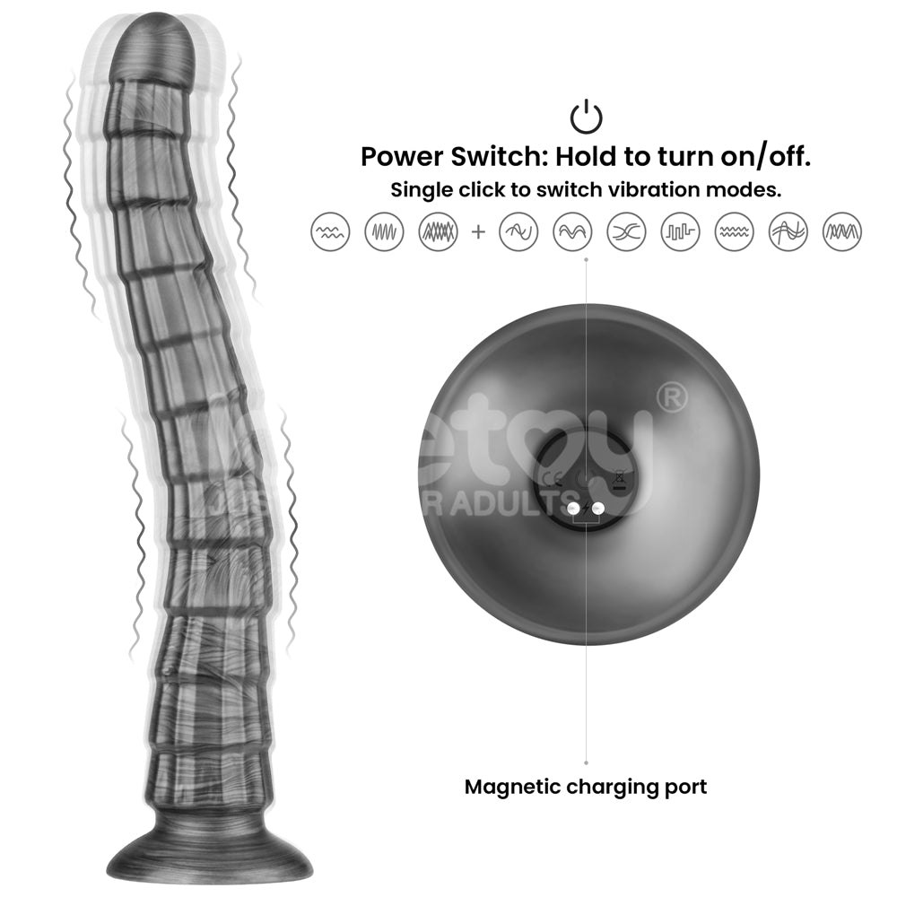 Lovetoy 14.5" King Sized Vibrating Vibrax Slider Titreşimli Penis LV121201