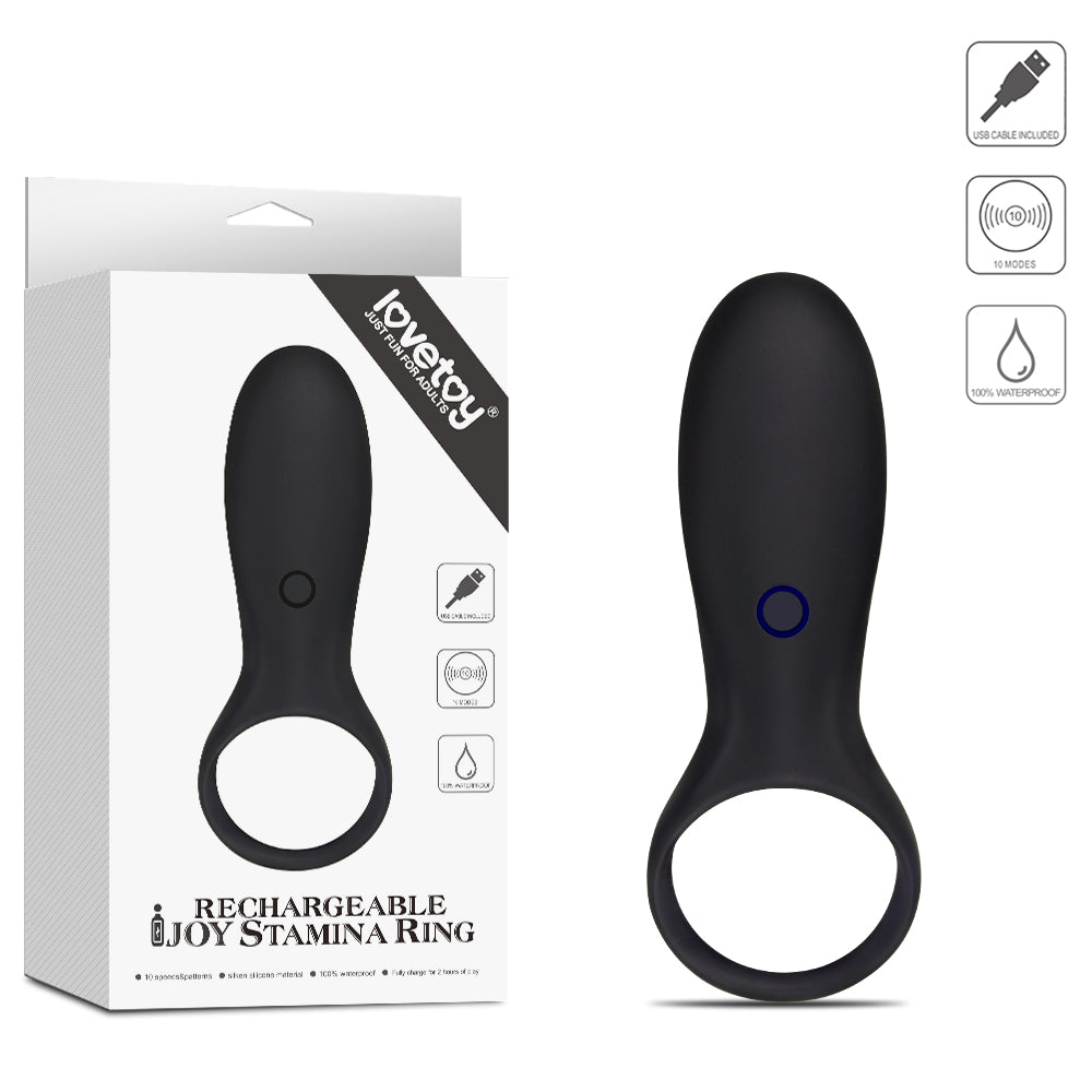 Lovetoy İJoy Rechargeable Stamina Ring Şarjlı Klitoral Penis Halkası LV1568
