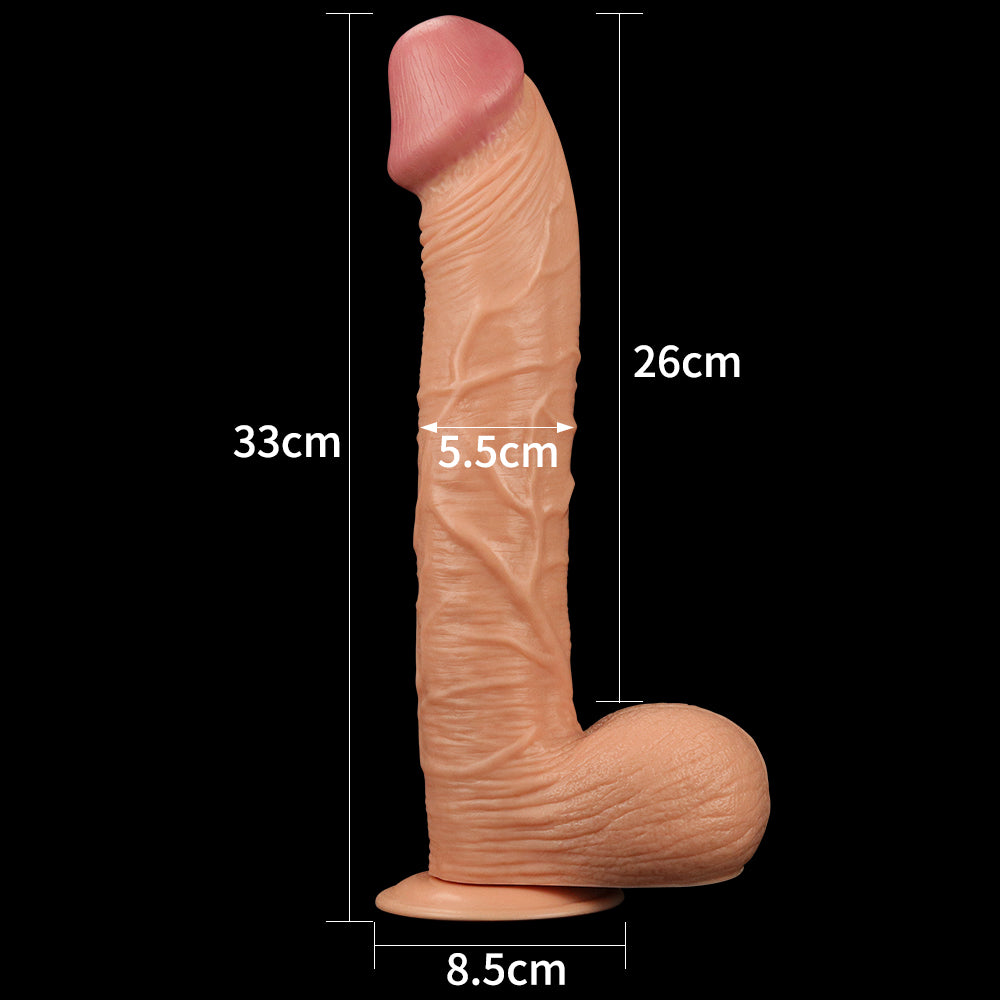 Lovetoy King Sized Realistic Dildo 12'' Büyük Realistik Penis LV2209