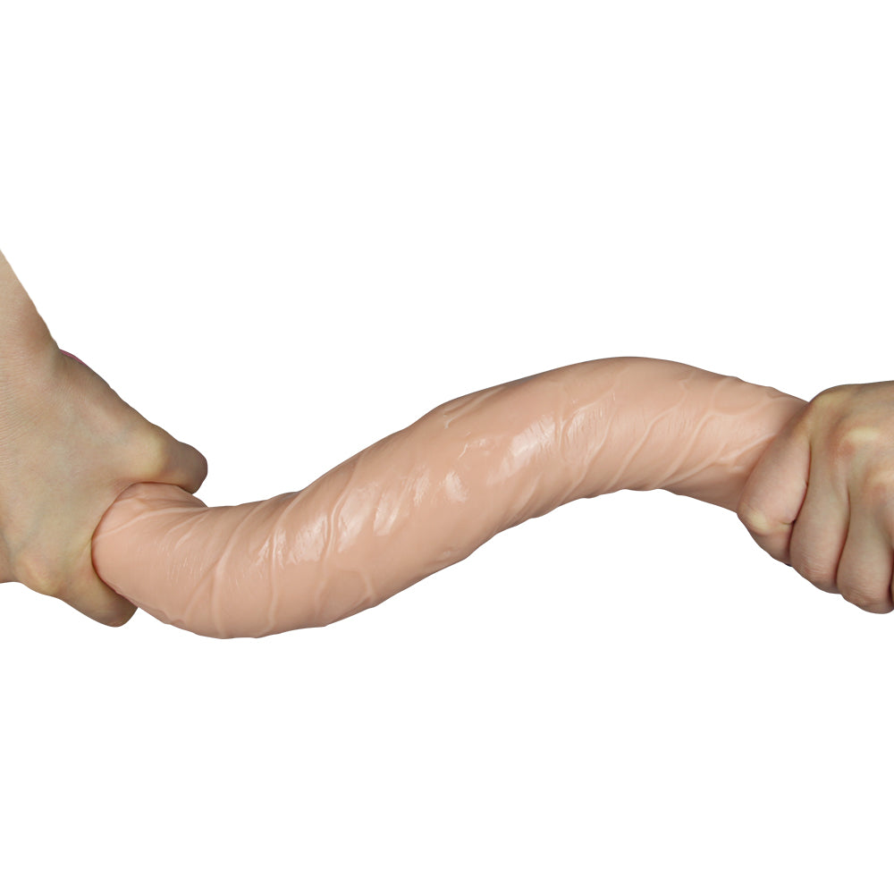 Lovetoy King Size Realistic Slim Ultra Double Dildo 45 cm Realistik Penis LV2213