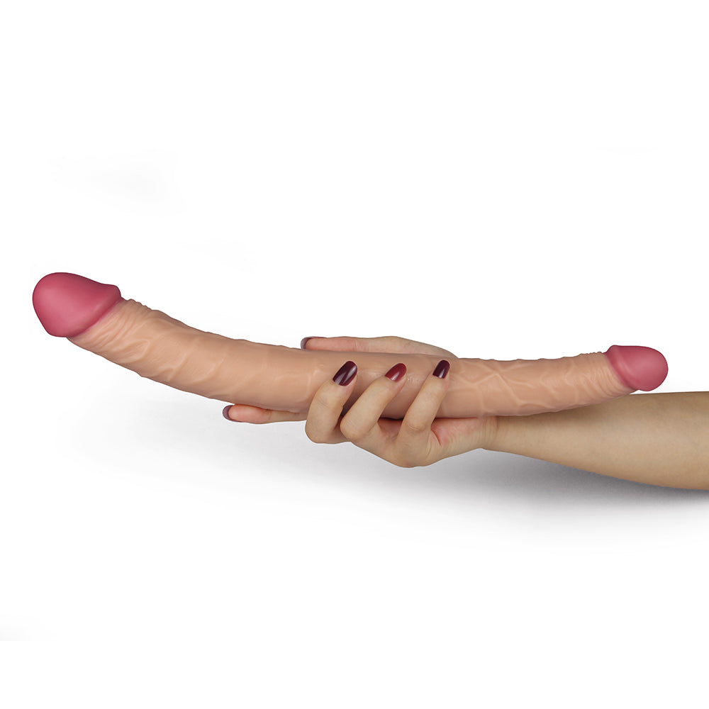 Lovetoy King Size Realistic Ladykiller Tapered Çift Taraflı 36 cm Realistik Penis LV2214