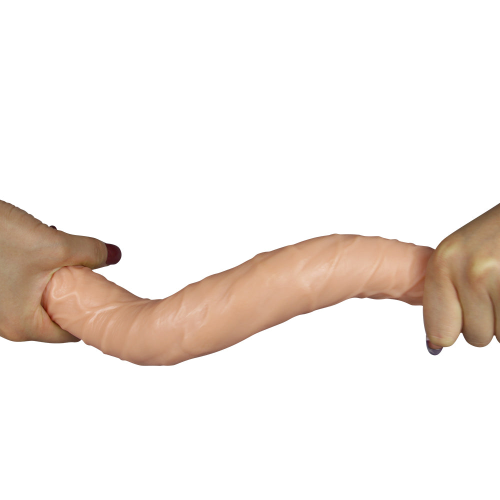 Lovetoy King Size Realistic Ladykiller Tapered Çift Taraflı 36 cm Realistik Penis LV2214