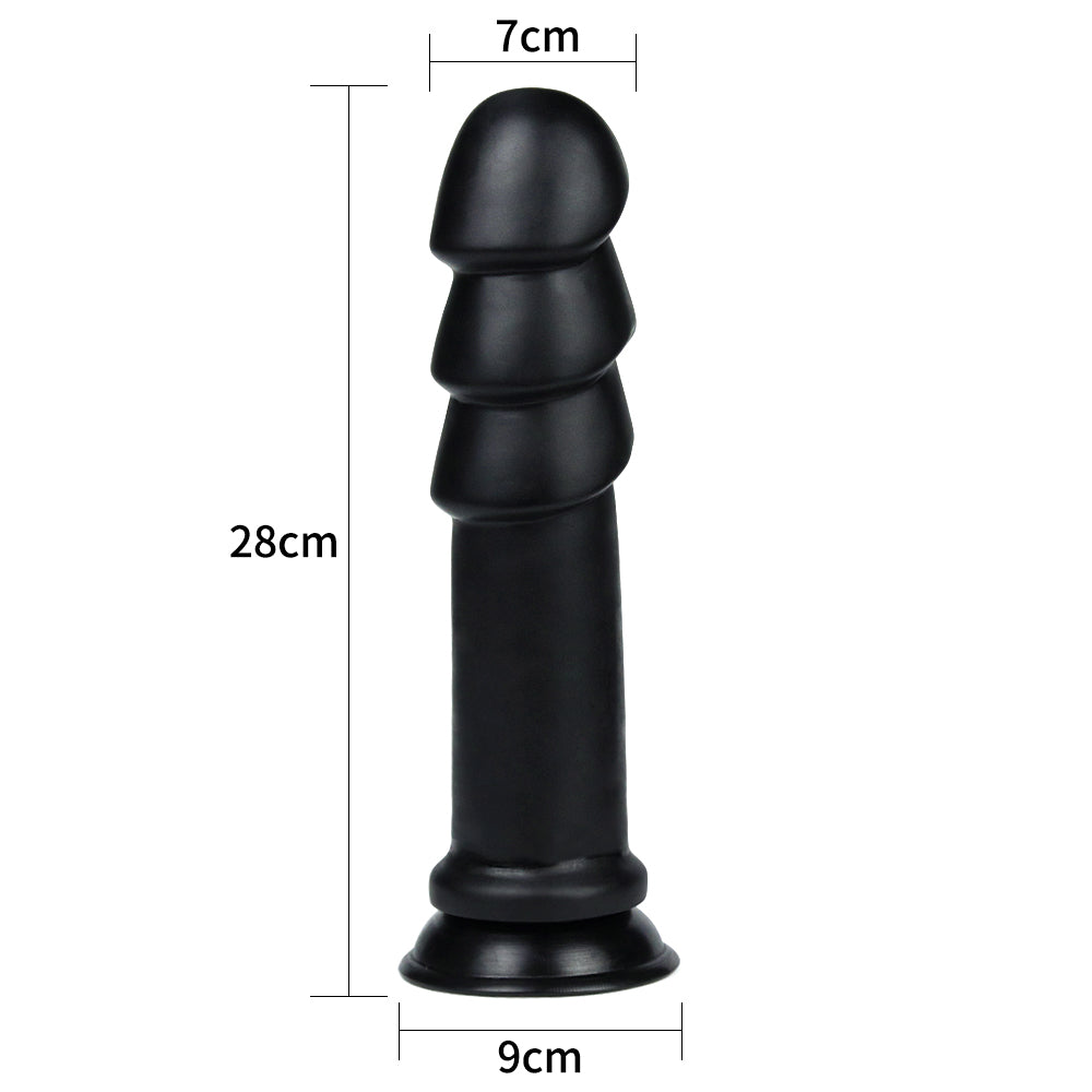 Lovetoy King Sized 28,5 cm Dalgalı Flexible Dev Anal Dildo