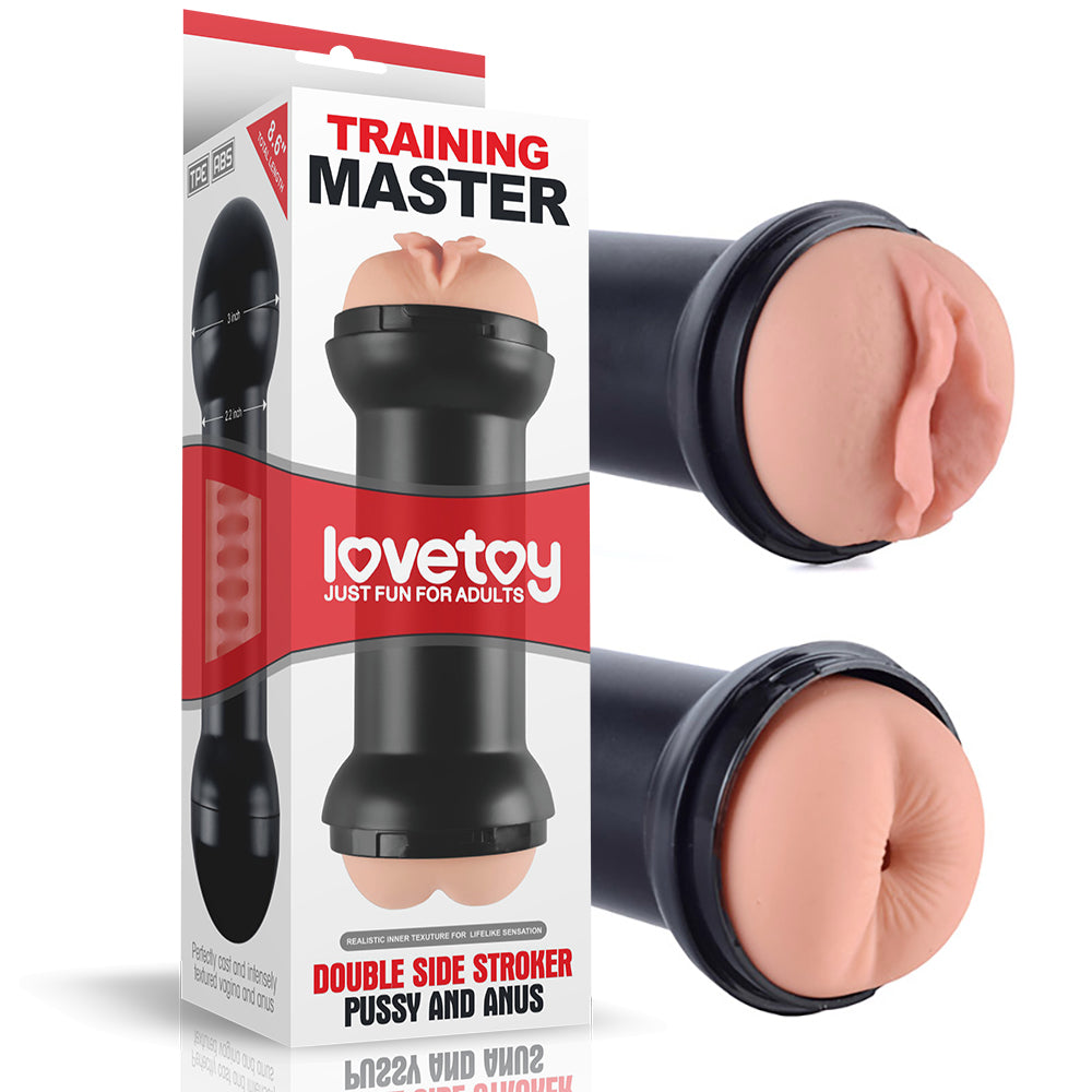 Lovetoy Training Master Double Side Stroker Pussy and Anus Masturbator LV250001