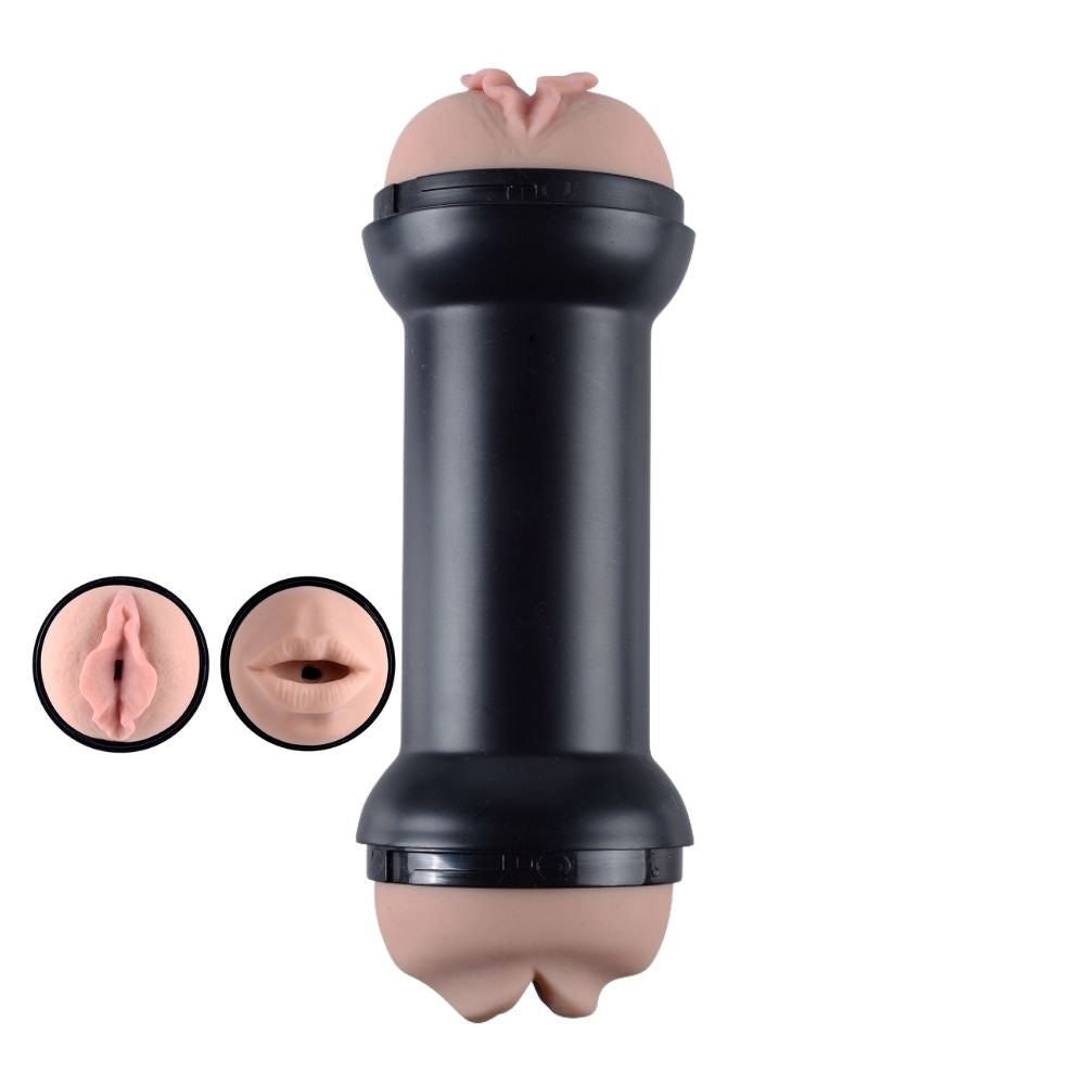 Lovetoy Training Master Double Side Stroker Mouth and Pussy Masturbator LV250002