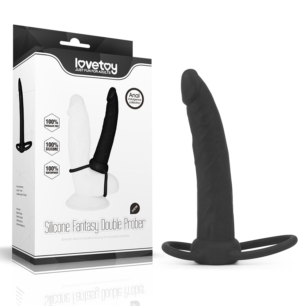 Lovetoy Silicone Fantasy Double Prober Bağlamalı Anal Dildo LV2614