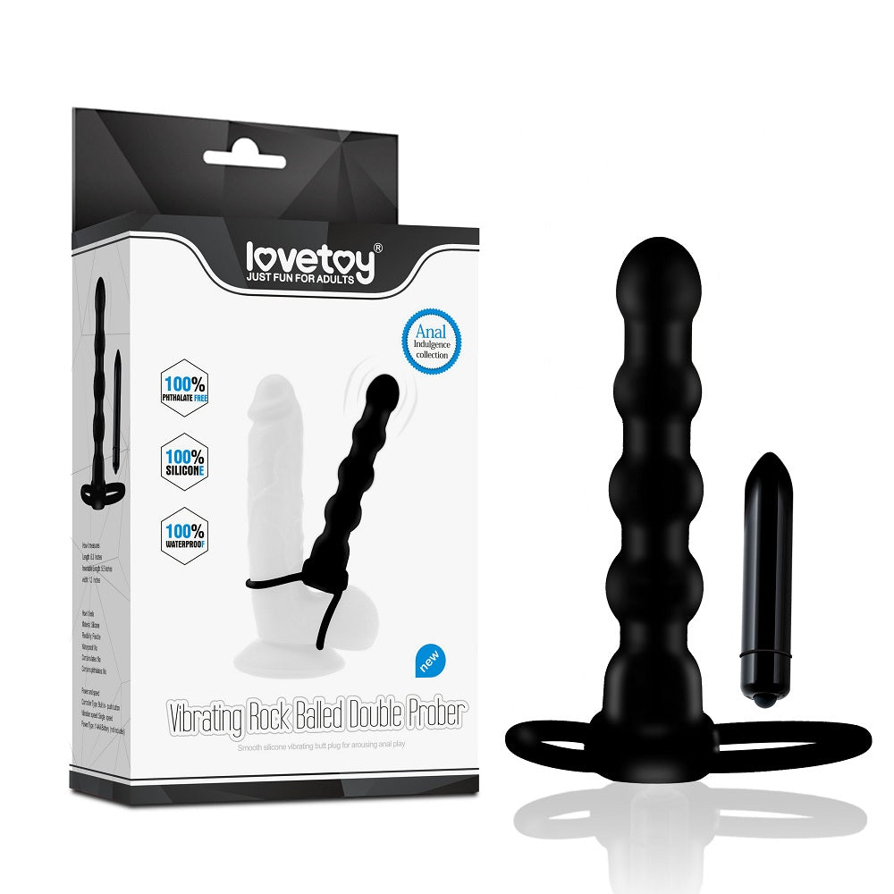 Lovetoy Vibrating Rock Balled Double Prober Anal Vibrator