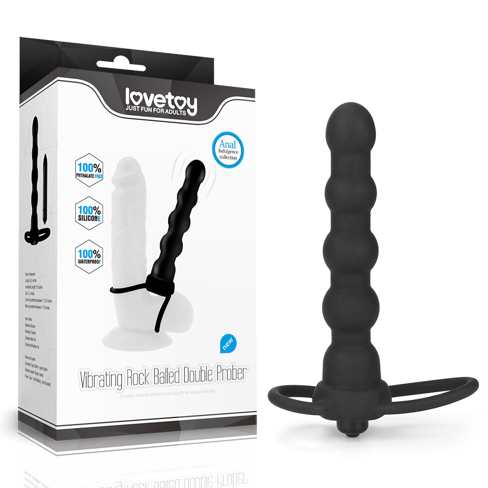 Lovetoy Vibrating Rock Balled Double Prober Anal Vibrator