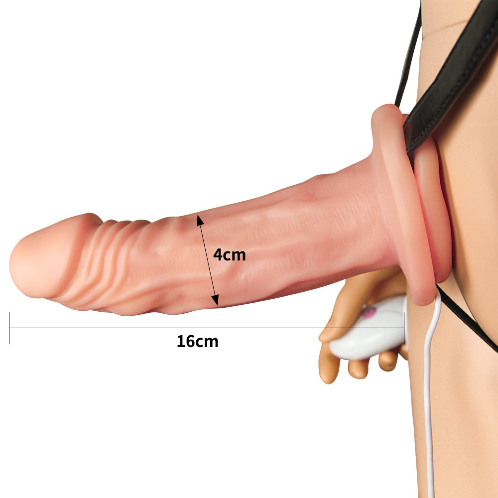 Lovetoy Vibrating Unisex Hollow Strap On 19 Cm İçi Boş Kemerli Penis LV3002