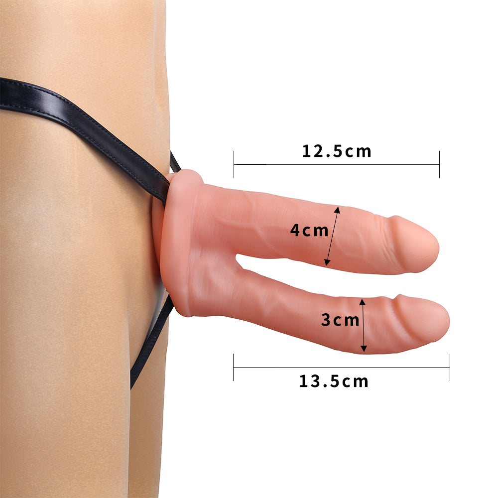 Lovetoy Unisex Hollow Strap On Belden Bağlamalı Çift Taraflı Kemerli Penis LV3005