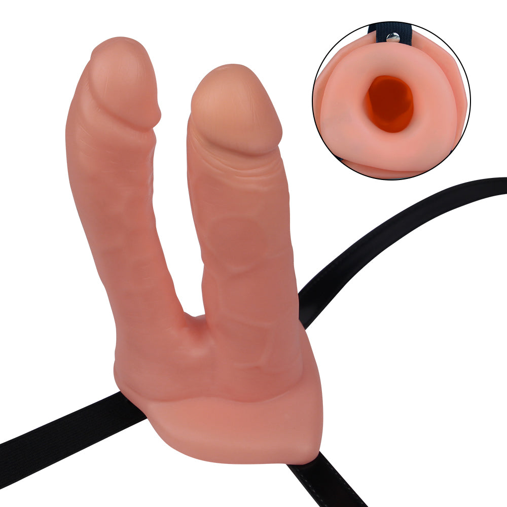 Lovetoy Unisex Hollow Strap On Belden Bağlamalı Çift Taraflı Kemerli Penis LV3005