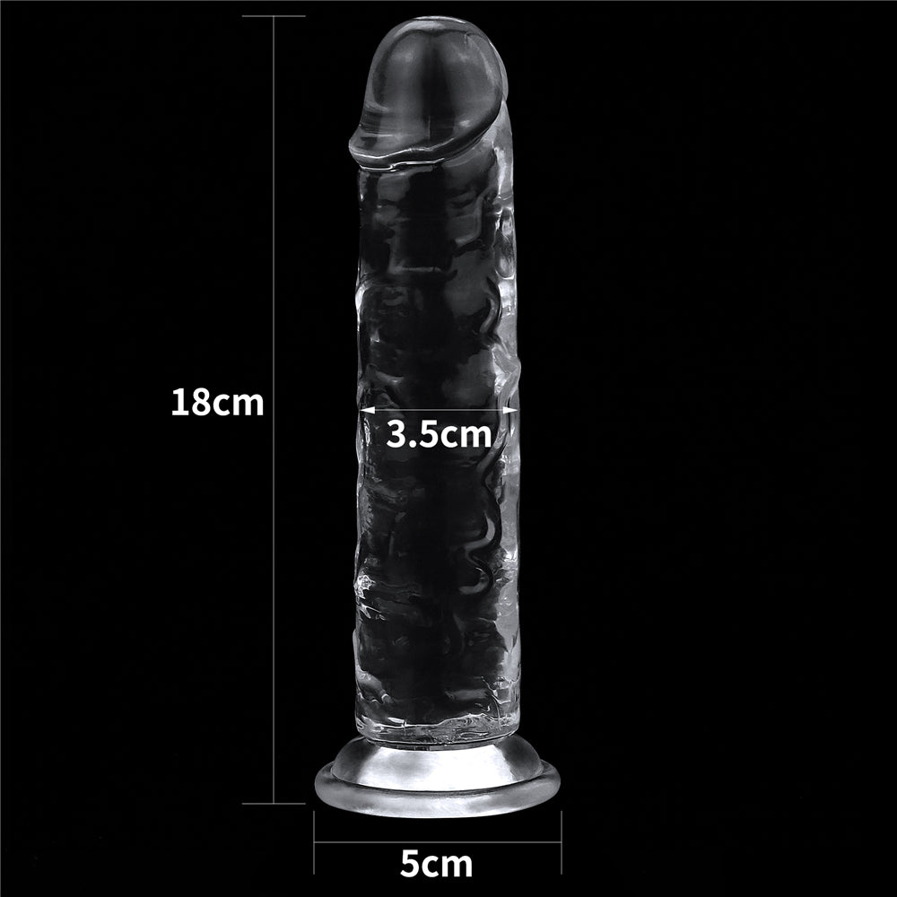 Lovetoy Flawless Clear Dildo 18 cm Jel Realistik Penis LV310015