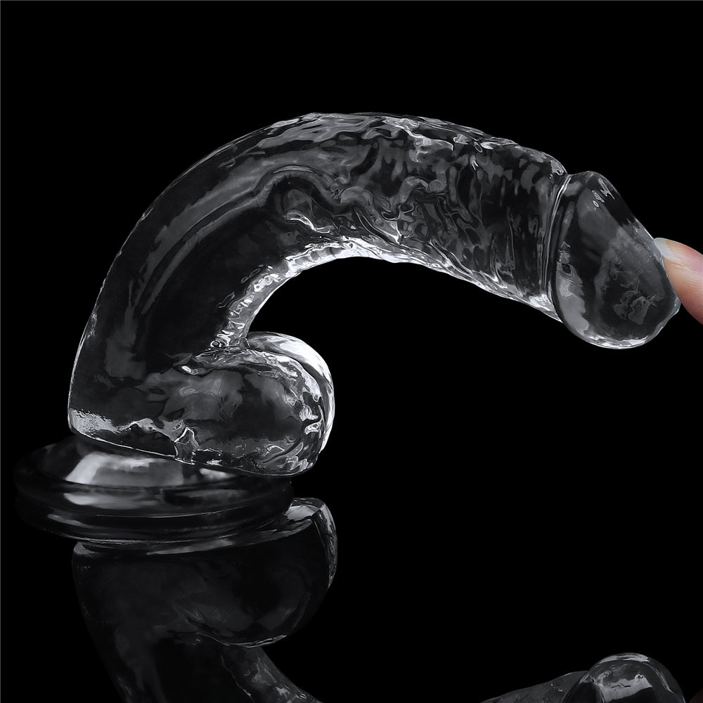 Lovetoy Flawless Clear Jelly Dildo 19 cm Realistik Penis LV310016