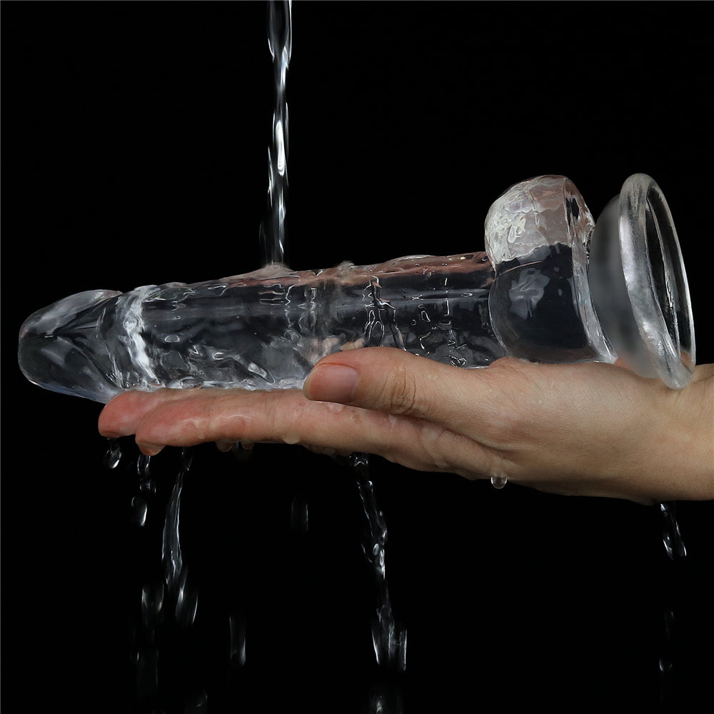 Lovetoy Flawless Clear Jelly Dildo 19 cm Realistik Penis LV310016