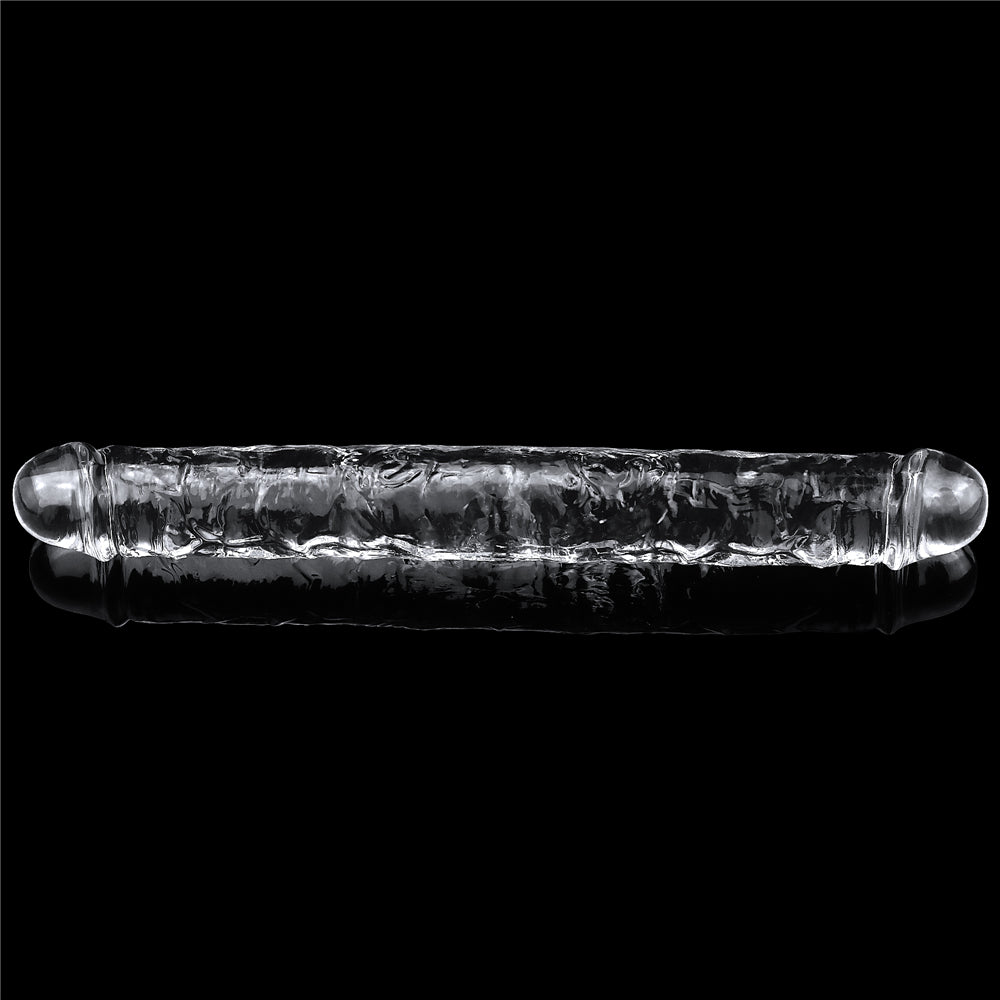 Lovetoy Flawless Clear 30 cm Double Dildo Çift Taraflı Penis LV310018