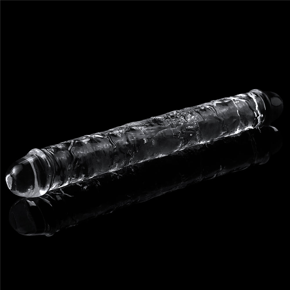 Lovetoy Flawless Clear 30 cm Double Dildo Çift Taraflı Penis LV310018