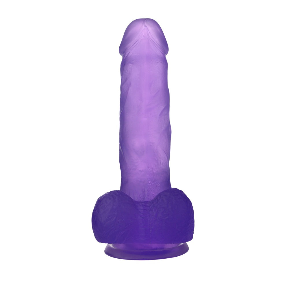 Lovetoy Jelly Studs Dildo Medium 17 cm Jel Penis LV3101 Purple