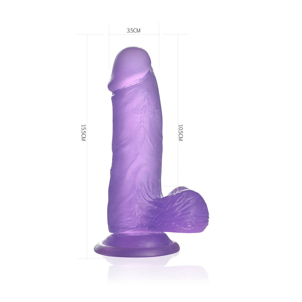 Lovetoy Jelly Studs Dildo Small 15 cm Jel Penis LV3102 Purple